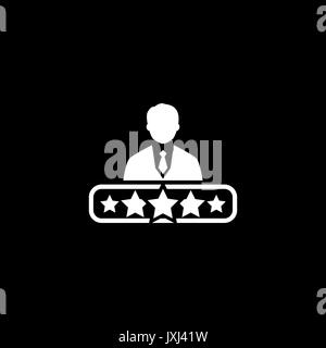 L'icône de gestion de la qualité. Modèle plat. Illustration de Vecteur