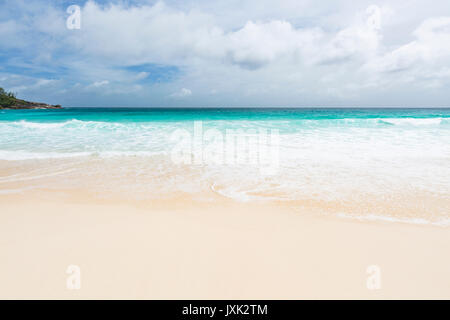 Perfect white beach Anse Intendance dans le sud de Mahe, Seychelles Banque D'Images