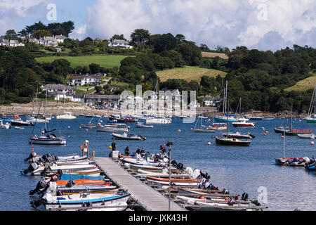 Helford autour de village sur la péninsule de Lizard Cornwall England UK Banque D'Images