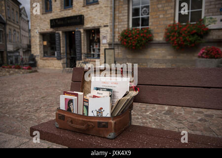 Clecy, Calvados, Normandie,France. Août 2017 Clecy une petite ville de la Suisse Normande La Suisse Normande ) salon de Normandie, France. Clécy est Wikipeadia : Banque D'Images