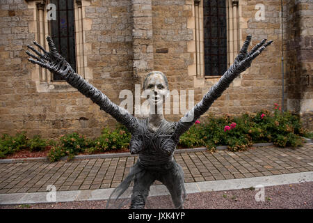 Clecy, Calvados, Normandie,France. Août 2017 Clecy une petite ville de la Suisse Normande La Suisse Normande ) salon de Normandie, France. Clécy est Wikipeadia : Banque D'Images
