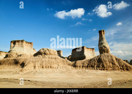 Relief paysage de Tulin Datong City,la province de Shanxi, Chine Banque D'Images