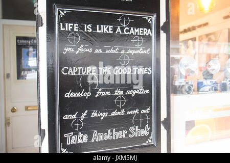 Quirky,petit,Musée de l'appareil photo, et, café,la rue du musée, près de British Museum,Bloomsbury Londres,Angleterre,,UK,Royaume-Uni, Europe, Banque D'Images