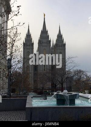 Temple de Salt Lake City CRF1 Banque D'Images