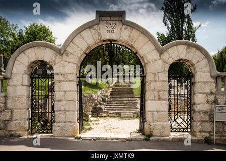 Vieux cimetière juif, Sarajevo, Bosnie et Herzégovine Banque D'Images
