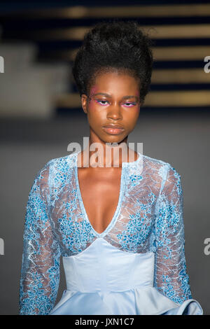 Les modèles 2017 AFWL - photos prises par Steve Mack pour Africanhair.com au cours de défilés sur samedi le 12 août à Freemasons Hall -Londres. Banque D'Images