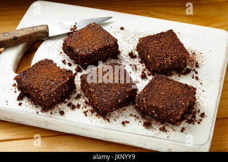 Brownies sans cuisson Banque D'Images