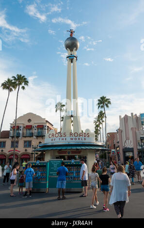 Sunset Boulevard à Hollywood studios, le parc à thème walt disney World, Orlando, Floride. Banque D'Images