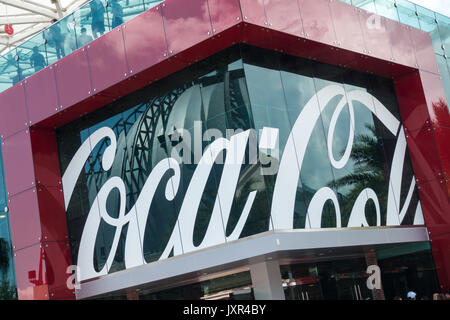 Le magasin Coca Cola à Disney Springs, Walt Disney World, Orlando, Floride. Banque D'Images