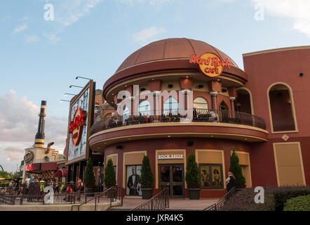 Hard Rock Cafe à Universal Citywalk, Orlando (Floride). Banque D'Images