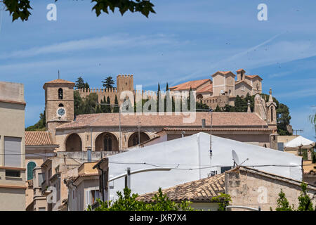 Santuari de Sant Salvador, ville d'arta Banque D'Images