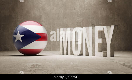 Puerto Rico Concept argent haute résolution Banque D'Images