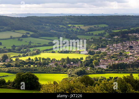 Bathampton, baignoire, Somerset, UK weather. 17 août 2017. La lumière du soleil illumine brièvement l'eau-meadows après de fortes pluies durant la nuit avec plus de douches pour aujourd'hui prévu. Crédit : Richard Wayman/Alamy Live News Banque D'Images