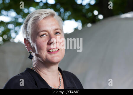 Edinburgh, Royaume-Uni. Août 17, 2017. Tanya Landman, le français auteur de livres pour enfants et jeunes adultes, qui ont comparu à l'Edinburgh International Book Festival. Crédit : GARY DOAK/Alamy Live News Banque D'Images