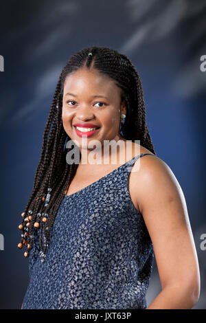 Edinburgh, Royaume-Uni. Août 17, 2017. Chibundu Onuzo, le romancier nigérian, apparaissant à l'Edinburgh International Book Festival. Crédit : GARY DOAK/Alamy Live News Banque D'Images