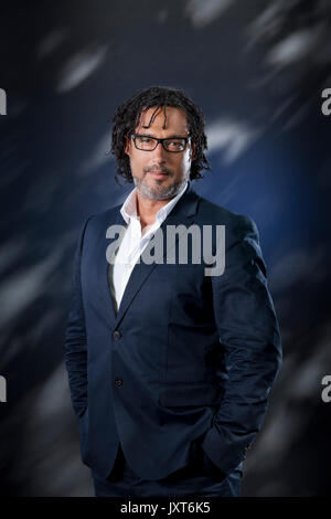 Edinburgh, Royaume-Uni. Août 17, 2017. David Olusoga, l'historien, écrivain nigérian britannique et diffuseur, apparaissant à l'Edinburgh International Book Festival. Crédit : GARY DOAK/Alamy Live News Banque D'Images