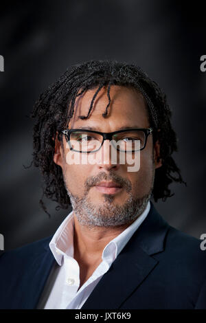 Edinburgh, Royaume-Uni. Août 17, 2017. David Olusoga, l'historien, écrivain nigérian britannique et diffuseur, apparaissant à l'Edinburgh International Book Festival. Crédit : GARY DOAK/Alamy Live News Banque D'Images