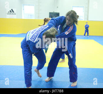 Walsall, Royaume-Uni. Août 17, 2017. Cet événement médiatique pour la préparation du prochain Championnat du monde de judo qui aura lieu en Hongrie du 28 août au 3 septembre. Credit : Gerard Noonan/Alamy Live News Banque D'Images