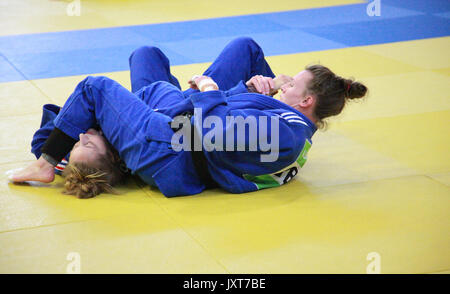 Walsall, Royaume-Uni. Août 17, 2017. Cet événement médiatique pour la préparation du prochain Championnat du monde de judo qui aura lieu en Hongrie du 28 août au 3 septembre. Credit : Gerard Noonan/Alamy Live News Banque D'Images