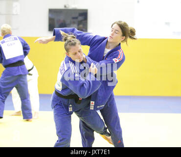 Walsall, Royaume-Uni. Août 17, 2017. Cet événement médiatique pour la préparation du prochain Championnat du monde de judo qui aura lieu en Hongrie du 28 août au 3 septembre. Credit : Gerard Noonan/Alamy Live News Banque D'Images