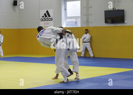 Walsall, Royaume-Uni. Août 17, 2017. Cet événement médiatique pour la préparation du prochain Championnat du monde de judo qui aura lieu en Hongrie du 28 août au 3 septembre. Credit : Gerard Noonan/Alamy Live News Banque D'Images