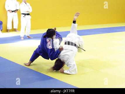 Walsall, Royaume-Uni. Août 17, 2017. Cet événement médiatique pour la préparation du prochain Championnat du monde de judo qui aura lieu en Hongrie du 28 août au 3 septembre. Credit : Gerard Noonan/Alamy Live News Banque D'Images