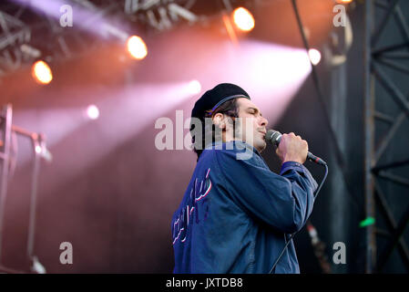 Barcelone - 2 juin : les bourguignons (band) produisent en concert au Primavera Sound Festival 2017 le 2 juin 2017 à Barcelone, Espagne. Banque D'Images