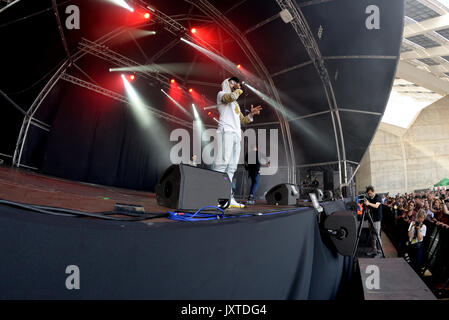 Barcelone - juin 3 : Boutique Swet (garçons pakistanais Indien, groupe de hip hop composé de rappeurs Heems et Riz MC) produisent en concert au Primavera Sound 2017 Banque D'Images