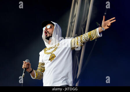 Barcelone - juin 3 : Boutique Swet (garçons pakistanais Indien, groupe de hip hop composé de rappeurs Heems et Riz MC) produisent en concert au Primavera Sound 2017 Banque D'Images