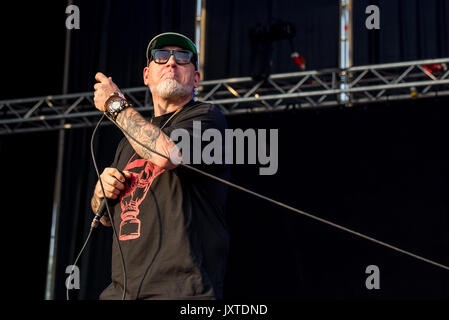 MADRID - 22 juin : House of Pain (groupe de hip-hop américain) produisent en concert à télécharger (heavy metal music festival) le 22 juin 2017 à Madrid, Espagne. Banque D'Images