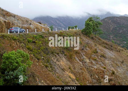 L'autoroute au-dessus de Queenstown Lyell Banque D'Images