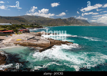 Le vieux port à Hermanus, afrique du sud. Banque D'Images