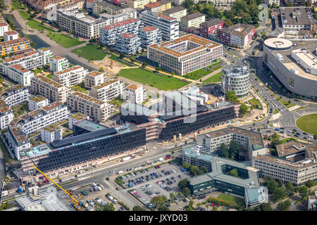 Funke vert Media Campus d'Essen, centre commercial Limbecker Platz, de la CEE, Segerothstraße Berliner Platz, Essen, Ruhr, Nordrhein-Westfalen, Allemagne, Banque D'Images