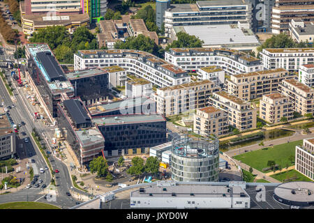 Funke Medien Grüne Campus Mitte Essen, Segerothstraße, Berliner Platz, Essen, Ruhr, Nordrhein-Westfalen, Deutschland Banque D'Images