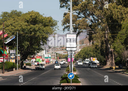 Robertson main road, Western Cape, Afrique du Sud. Banque D'Images