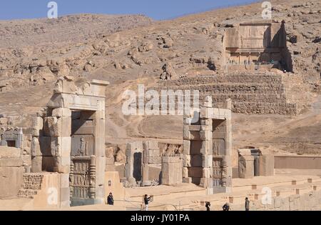 Ruines de PERSEPOLIS, IRAN Banque D'Images