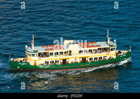 Manly Ferry sur le port de Sydney, NSW, Australie. Banque D'Images
