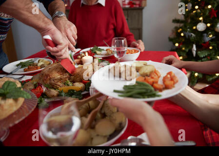 L'heure de commencer à manger le dîner Banque D'Images