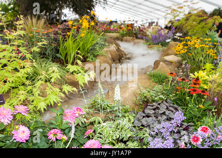 Les jardins de l'eau de l'assemblée annuelle 2017 Southport Flower Show Banque D'Images