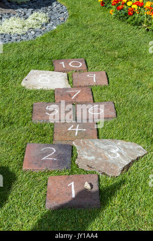 Les jardins depuis l'assemblée annuelle 2017 Southport Flower Show Banque D'Images