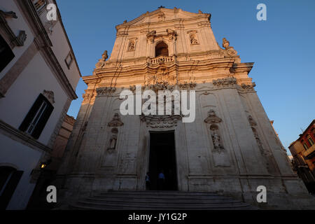 Basilique St Martino,Martina Franca Pouilles,Italie, Banque D'Images