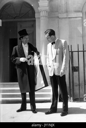 Photoshoot pour Londres 1955 modèles masculins Banque D'Images