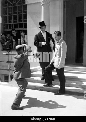 Photoshoot pour Londres 1955 modèles masculins Banque D'Images