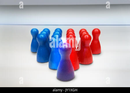 La fusion ou la combinaison de chiffres jeu. Équipe de leadership ou de concept d'entreprise. Banque D'Images