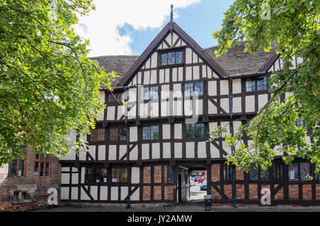 Rowley's House et Mansion à Shrewsbury maison de William Rowley. En 1618 il a construit l'hôtel particulier ci-joint qui a été le premier bâtiment en brique à Shrewsbury Banque D'Images