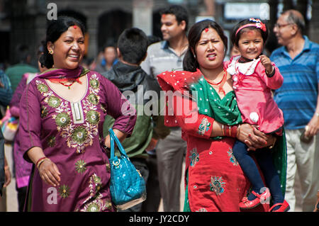 Katmandu, Népal - 9 mars 2013 : Les gens de la vallée de Katmandou, Népal. Banque D'Images