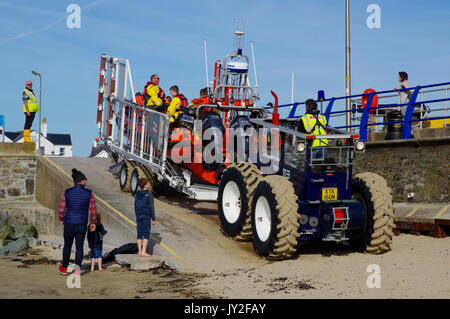 Récupération Trearddur Bay de sauvetage côtiers Banque D'Images