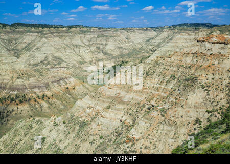 Dans les badlands de la rivière Missouri breaks supérieur national monument près de winifred, Montana Banque D'Images