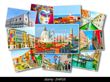 Collage d'images de Venise Banque D'Images