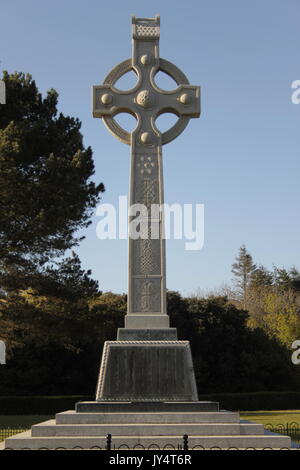 8 mai 2017, le Tynwald, St John's (île de Man). Le Manx National World War 2 War Memorial à John's à l'île de Man sur le Tynwald Fairfield. Banque D'Images